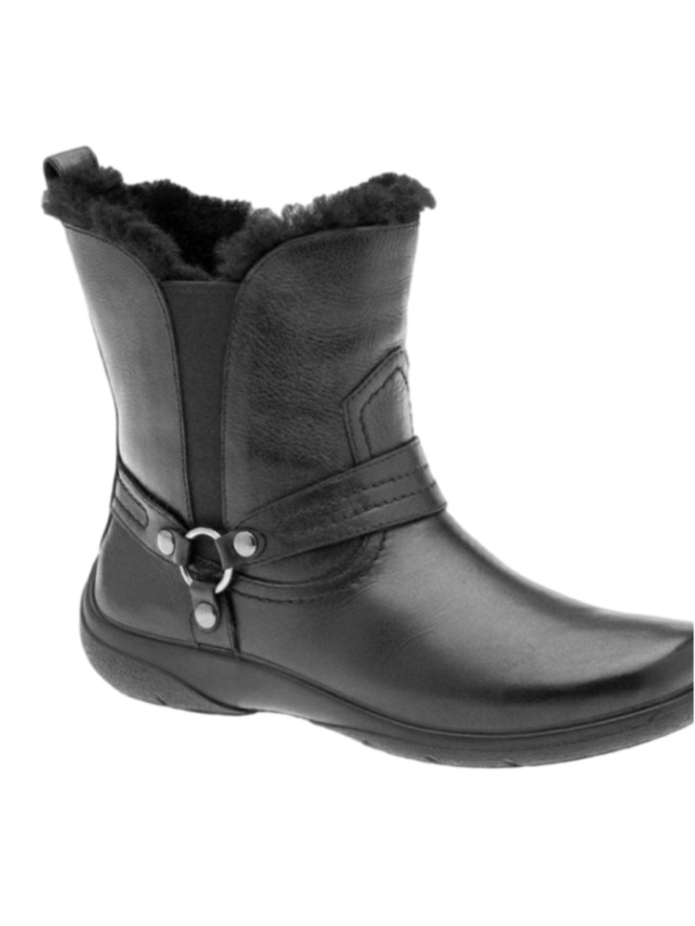 Abeo Zoey Leather Chelsea Ankle Harness Boot Size 9